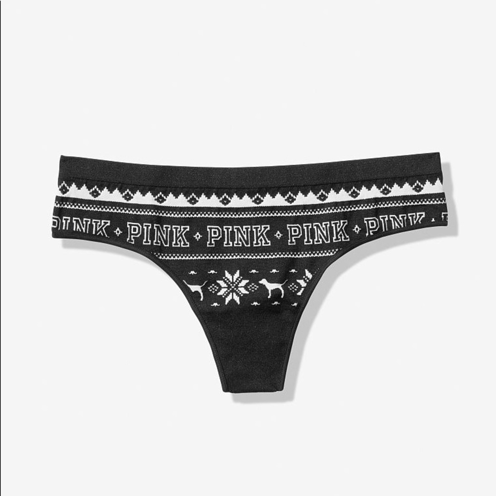 Victoria’s Secret PINK Fair Isle Seamless Thong